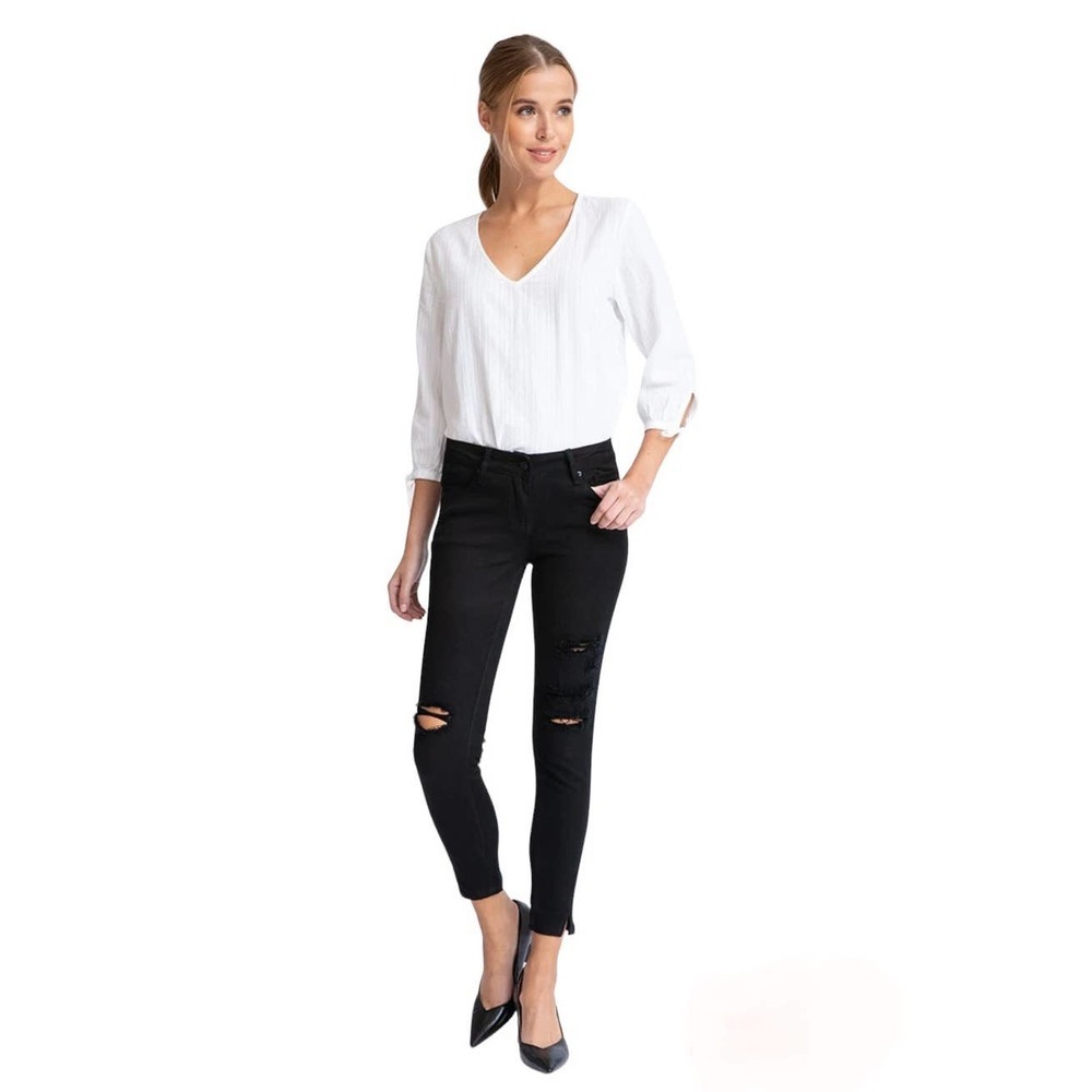 KanCan Claire Ankle Skinny Jeans in Black‎ Size 9/28